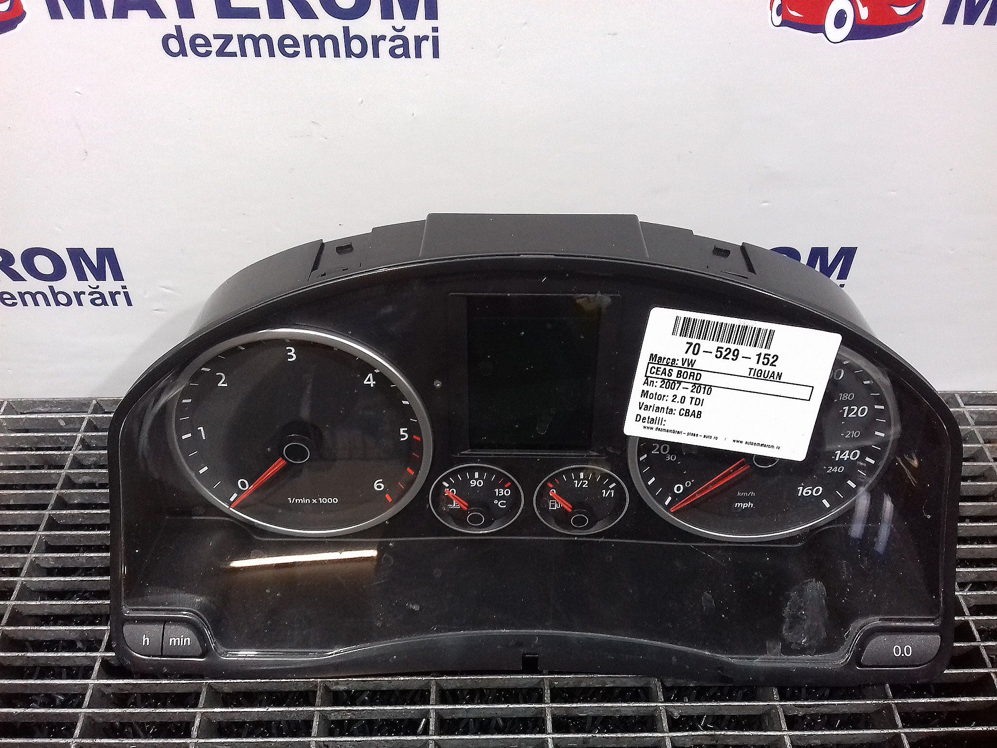 Ceas bord VW TIGUAN, 2.0 TDI 5N0920970DXZ02 - Dezmembrari auto MATEROM
